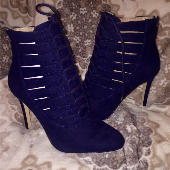 bcbg lace up booties